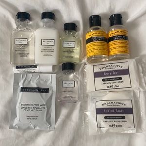 10 piece travel bundle - Beekman 1802 and Phamacopia products